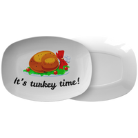 Cute Thanksgiving Platter - Turkey Serving Dish - Thanksgiving Gift Idea - It's Turkey Time