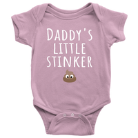Funny Baby One-Piece - Cute Baby Shirt - Daddy's Little Stinker - Custom Text Available - Baby Shower Or First Birthday Present - Baby Gift