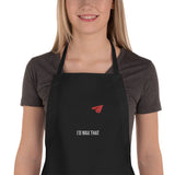 Custom Order - I'd Wax That Apron with Airplane