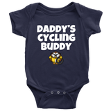 Cute Baby One-Piece- Cycling Baby Shirt - Daddy's Cycling Buddy - Customizing Available - Baby Shower Gift - Many Sizes And Colors Available