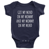 Funny Baby One-piece - Hip Hop Baby Clothes - Rap Parody Bodysuit - My Mommy On My Mind - Many Colors And Sizes - Baby Rap