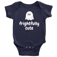 Cute Halloween Baby Shirt - Halloween Baby One-piece - Spooky Baby Bodysuit - Frightfully Cute - Halloween Baby Gift - All Cotton