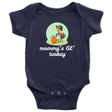 Cute Thanksgiving Baby Bodysuit - Thanksgiving Baby One-piece - Mommy's Lil' Turkey - Many Sizes And Colors