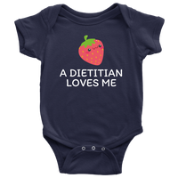 Dietitian Baby Shirt - Dietitian Baby Gift - Cute Baby One-piece - A Dietitian Loves Me - Baby Shower Gift Idea