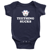 Halloween Baby Bodysuit - Creepy Baby One-piece - Spooky Baby Shirt - Vampire Baby Shirt - Halloween Baby Gift - Teething Sucks