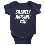 Funny Baby One-piece - Cute Baby Shirt - Infant Bodysuit - Silently Judging You - Funny and Cute Baby Gift - Many Sizes And Colors