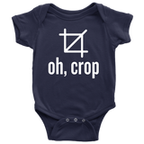 Graphic Designer Baby Shirt - Funny Baby One-piece - Oh, Crop - Baby Graphic Designer - Many Sizes And Colors Available - Baby Gift Idea