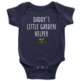 Cute Baby One-piece - Gardening Baby Shirt - Daddy's Little Garden Helper - Customization Available - Baby Shower, First Birthday Gift