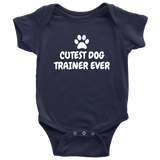 Dog Trainer Baby One-piece - Dog Trainer Baby Bodysuit - Cutest Dog Trainer Ever - Many Sizes And Colors - Dog Trainer Baby Gift