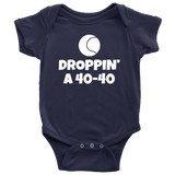 Funny Tennis Baby One-piece - Tennis Baby Bodysuit - Droppin a 40-40 - Tennis Player Baby Gift - Many Sizes And Colors Available