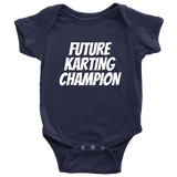 Karting Baby One-piece - Go-Kart Driver Baby Bodysuit - Future Karting Champion - Baby Shower Or Birthday Gift - Many Sizes And Colors