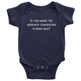 Werewolf Baby One-piece - Wolf Baby Bodysuit - Werewolf Convention - Lycan Baby Shirt - Many Sizes And Colors Available - Baby Shower Gift