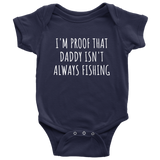 Cute Fishing Baby One-piece - Future Fisherman Baby Shirt - Daddy Isn't Always Fishing - Many Sizes And Colors Available - Baby Shower Gift