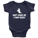 Funny Halloween Baby Shirt - Halloween Baby One-piece - Spooky Baby Bodysuit - I Poop Easily - Many Colors And Sizes - Baby Gift
