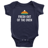 Thanksgiving Baby Bodysuit - Fresh Out Of The Oven - Pumpkin Pie Baby One-Piece - Many Sizes And Colors Available