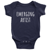 Funny Artist Baby One-piece - Art Teacher Baby Gift - Artist Baby Bodysuit - Emerging Artist - Many Sizes And Colors Available