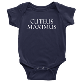 Cute Latin Baby One-piece - Latin Teacher Baby Shirt - Latin Baby Bodysuit - Cuteus Maximus - Baby Shower Gift - Many Sizes And Colors