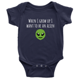 Funny UFO Baby One-piece - Alien Baby Bodysuit - Ufology Baby Shirt - To Be An Alien - Baby Gift Idea - Many Sizes And Colors - All Cotton