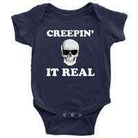 Halloween Baby Bodysuit - Creepy Baby One-piece - Spooky Baby Shirt - Skeleton Baby Shirt - Halloween Baby Gift - Creepin' It Real