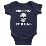 Halloween Baby Bodysuit - Creepy Baby One-piece - Spooky Baby Shirt - Skeleton Baby Shirt - Halloween Baby Gift - Creepin' It Real