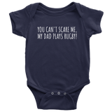 Cute Rugby Baby Shirt - Baby One-piece - My Dad Plays Rugby - Baby Shower or First Birthday - Many Sizes And Colors Available - All Cotton