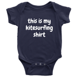Funny Cute Baby Bodysuit - Kitesurfing Baby One-piece - This Is My Kitesurfing Shirt - Many Sizes And Colors Available - Baby Shower Gift