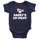 Cute Pilot Baby Shirt - Aviator Baby One-piece - Daddy's Co-pilot - Many Sizes And Colors - Baby Shower Gift Idea