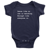 custom order - encrypt baby bodysuit