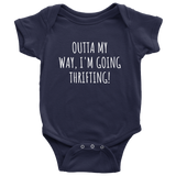 Thrifting Baby One-piece - Thrifter Baby Shirt - Junking or Antiquing Baby - Outta My Way I'm Going Thrifting - Many Sizes And Colors