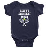 Cute Baby One-piece - Coach Baby Shirt - Daddy's Assistant Coach - Custom Text Available - Many Sizes And Colors - Baby Shower Gift Idea