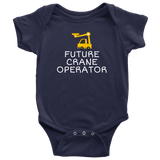 Crane Baby Bodysuit - Crane Operator Baby Gift - Future Crane Operator - Baby One-piece - Baby Shower Gift Idea
