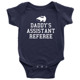 Referee Baby One-piece - Referee Baby Shirt - Referee Baby Gift - Daddy's Assistant Referee - Baby Shower Gift - Many Sizes And Colors