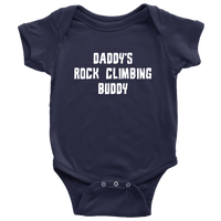 Rock Climber Baby Shirt - Rock Climbing Baby One-piece - Climber Baby Bodysuit - Daddy's Rock Climbing Buddy - Baby Shower Gift - All Cotton