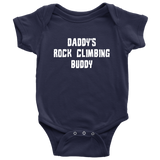 Rock Climber Baby Shirt - Rock Climbing Baby One-piece - Climber Baby Bodysuit - Daddy's Rock Climbing Buddy - Baby Shower Gift - All Cotton