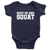 Personal Trainer Baby Bodysuit - Shut Up And Squat - Cute Fitness Baby Shirt - Fitness instructor Baby - Baby Shower Gift - All Cotton