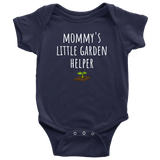 custom order - mommy's little garden helper - baby bodysuit