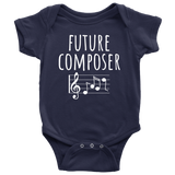 Composer Baby One-piece - Composing Baby Shirt - Musician, Songwriter - Many Sizes And Colors - Baby Shower or First Birthday