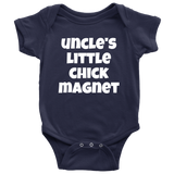 Funny Baby One-piece - Cute Baby Shirt - Baby Bodysuit - Uncle's Little Chick Magnet - Baby Shower or First Birthday - Many Sizes And Colors