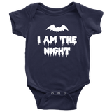 Funny Halloween Baby Shirt - Creepy Baby One-piece - Spooky Baby Bodysuit - I Am The Night - Many Colors And Sizes - Halloween Baby Gift