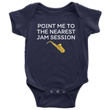 Saxophone Baby Shirt - Saxophone Player Baby One-piece - Nearest Jam Session - Saxophone Baby Gift Idea - Many Sizes And Colors