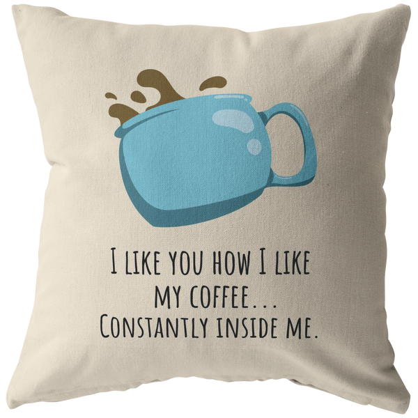 Romantic Sexy Gift - For Boyfriend - Funny Throw Pillow - Constantly Inside Me - Valentine - Long Distance Relationship