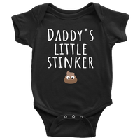 Funny Baby One-Piece - Cute Baby Shirt - Daddy's Little Stinker - Custom Text Available - Baby Shower Or First Birthday Present - Baby Gift