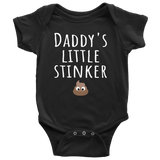 Funny Baby One-Piece - Cute Baby Shirt - Daddy's Little Stinker - Custom Text Available - Baby Shower Or First Birthday Present - Baby Gift