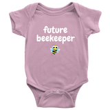 Cute Baby Bee One-Piece- Beekeeping Baby Shirt - Future Beekeeper - Baby Shower or First Birthday Present - Many Sizes And Colors Available
