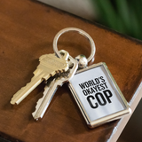 Cop Keychain - World's Okayest Cop