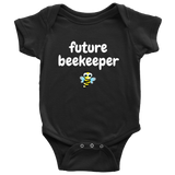 Cute Baby Bee One-Piece- Beekeeping Baby Shirt - Future Beekeeper - Baby Shower or First Birthday Present - Many Sizes And Colors Available