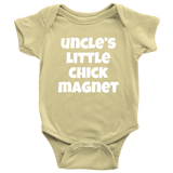 Funny Baby One-piece - Cute Baby Shirt - Baby Bodysuit - Uncle's Little Chick Magnet - Baby Shower or First Birthday - Many Sizes And Colors