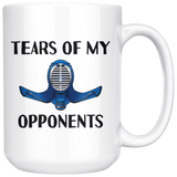 custom order - tears of my opponents kendo - 15 oz mug