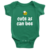 Cute Baby Bee One-Piece- Beekeeper Baby Shirt - Cute As Can Bee - Baby Shower or First Birthday Present - Many Sizes And Colors Available