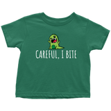 Cute Toddler Shirt - Funny Dinosaur Toddler Tee - Careful, I Bite - Cute Dinosaur Toddler Clothes - Toddler Birthday Gift - All Cotton